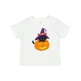 thumbnail image 1 of Inktastic Halloween Cat, Black Cat, Witch Hat, Pumpkin Boys or Girls Baby T-Shirt, 1 of 5