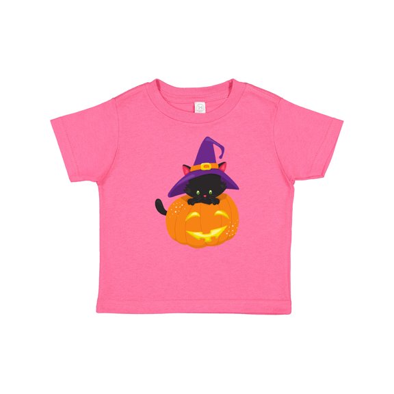 Inktastic Halloween Cat, Black Cat, Witch Hat, Pumpkin Boys or Girls Baby T-Shirt