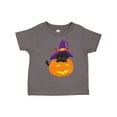thumbnail image 1 of Inktastic Halloween Cat, Black Cat, Witch Hat, Pumpkin Boys or Girls Toddler T-Shirt, 1 of 5