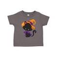 thumbnail image 1 of Inktastic Halloween Cat, Cute Cat, Black Cat, Witch Hat Boys or Girls Toddler T-Shirt, 1 of 5