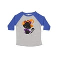 thumbnail image 1 of Inktastic Halloween Cat, Cute Cat, Black Cat, Witch Hat Boys or Girls Toddler T-Shirt, 1 of 5
