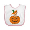 thumbnail image 1 of Inktastic Halloween Chihuahua Pumpkin Boys or Girls Baby Bib, 1 of 4