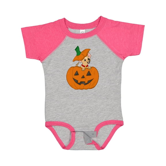 Inktastic Halloween Chihuahua Pumpkin Boys or Girls Baby Bodysuit