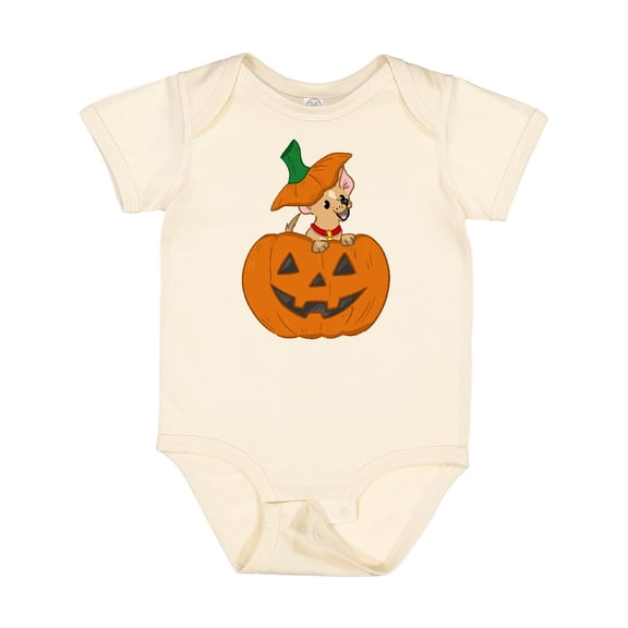 Inktastic Halloween Chihuahua Pumpkin Boys or Girls Baby Bodysuit