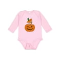 thumbnail image 1 of Inktastic Halloween Chihuahua Pumpkin Boys or Girls Long Sleeve Baby Bodysuit, 1 of 5
