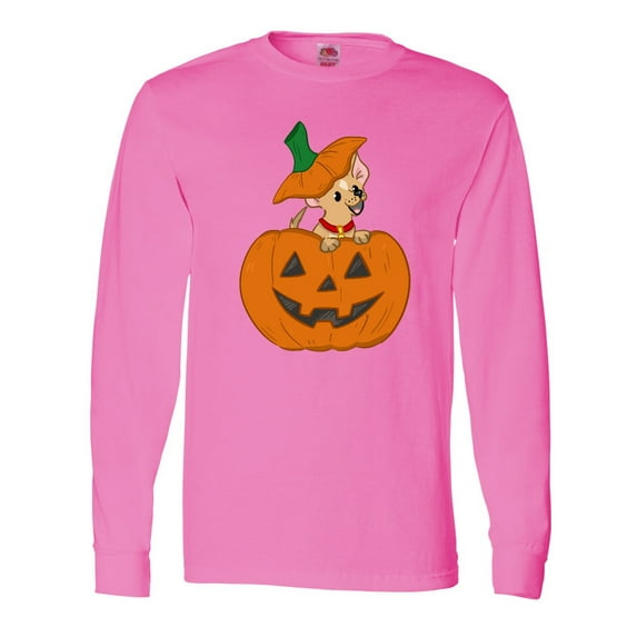 Inktastic Halloween Chihuahua Pumpkin Long Sleeve T-Shirt