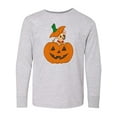 thumbnail image 1 of Inktastic Halloween Chihuahua Pumpkin Long Sleeve Youth T-Shirt, 1 of 5