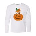 thumbnail image 1 of Inktastic Halloween Chihuahua Pumpkin Long Sleeve Youth T-Shirt, 1 of 5