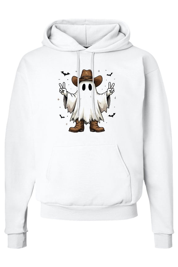 Halloween Cowboy Ghost Adult Hoodie Sweatshirt