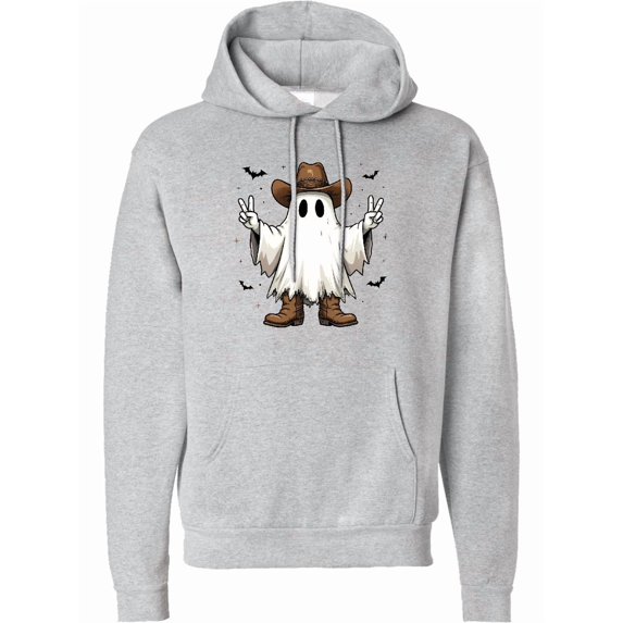 Inktastic Halloween Cowboy Ghost Adult Hoodie Sweatshirt
