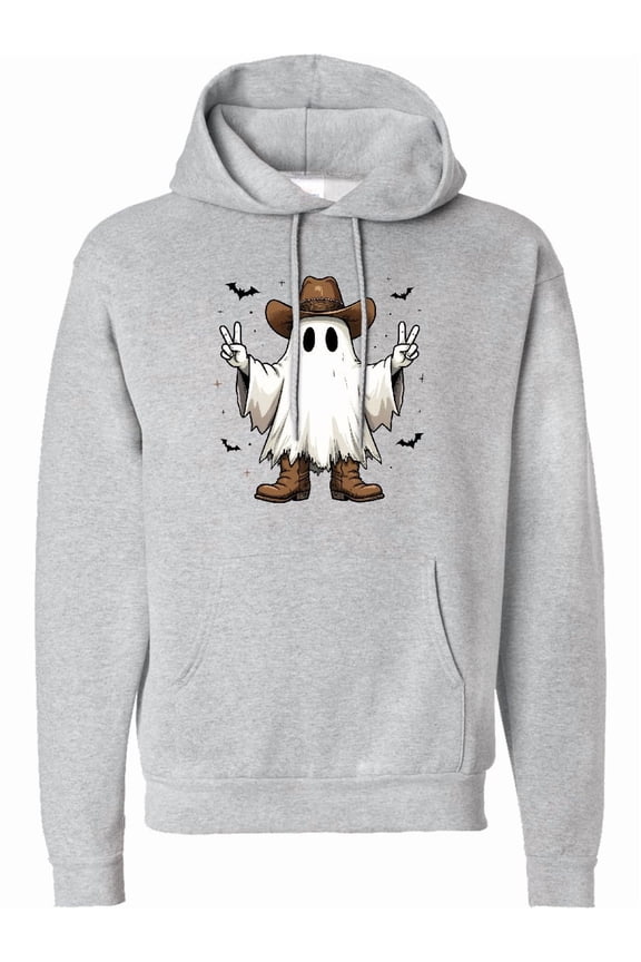 Halloween Cowboy Ghost Adult Hoodie Sweatshirt