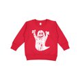 thumbnail image 1 of Inktastic Halloween Cute White Grunge Ghost Toddler Sweatshirt, 1 of 4