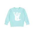 thumbnail image 1 of Inktastic Halloween Cute White Grunge Ghost Toddler Sweatshirt, 1 of 4
