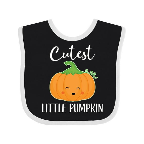 Inktastic Halloween Cutest Little Pumpkin Boys or Girls Baby Bib