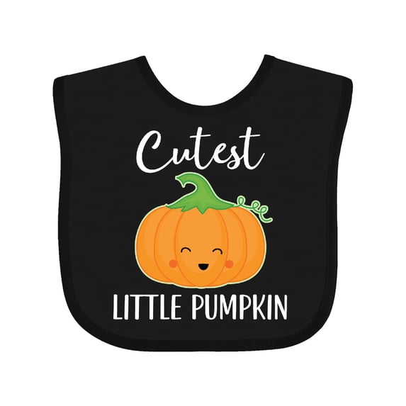 Inktastic Halloween Cutest Little Pumpkin Boys or Girls Baby Bib