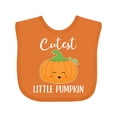 thumbnail image 1 of Inktastic Halloween Cutest Little Pumpkin Boys or Girls Baby Bib, 1 of 4