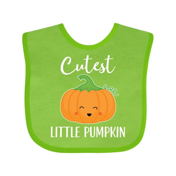 Inktastic Halloween Cutest Little Pumpkin Boys or Girls Baby Bib