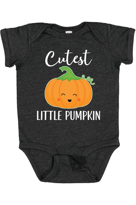 Halloween Cutest Little Pumpkin Boys or Girls Baby Bodysuit