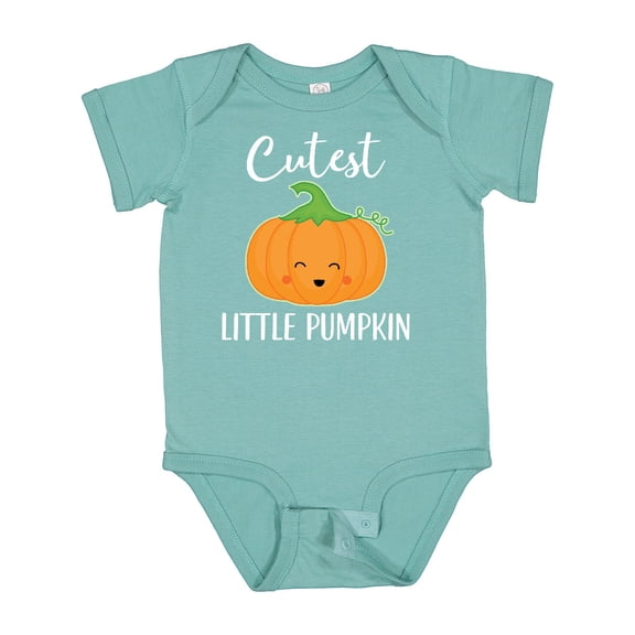 Inktastic Halloween Cutest Little Pumpkin Boys or Girls Baby Bodysuit