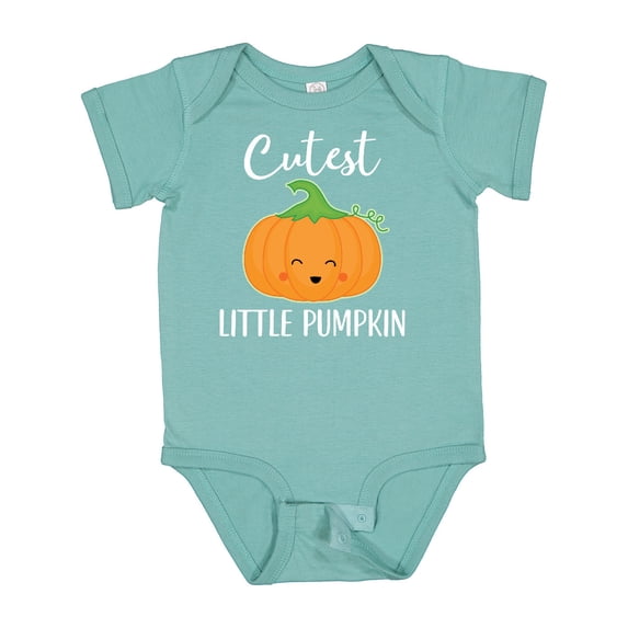 Inktastic Halloween Cutest Little Pumpkin Boys or Girls Baby Bodysuit