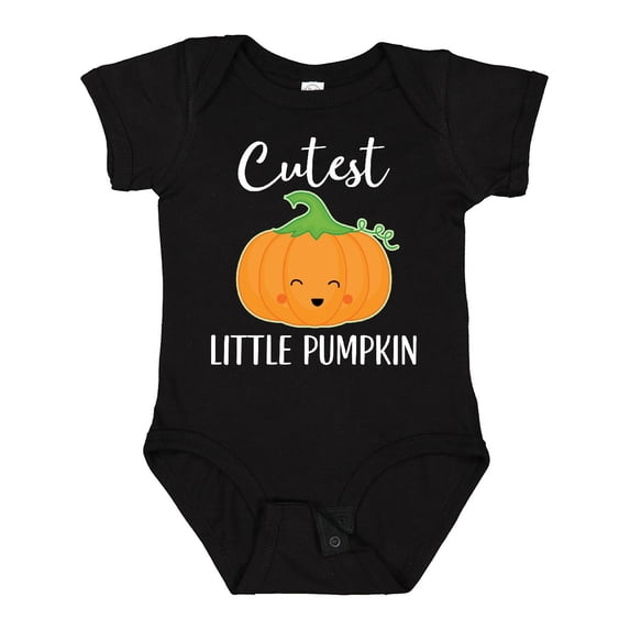 Inktastic Halloween Cutest Little Pumpkin Boys or Girls Baby Bodysuit