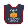 thumbnail image 1 of Inktastic Halloween Cutest Little Pumpkin in the Patch Boys or Girls Baby Bib, 1 of 4