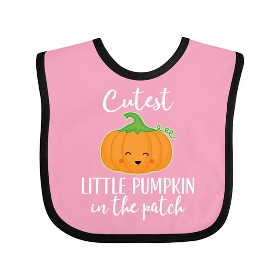 Inktastic Halloween Cutest Little Pumpkin in the Patch Boys or Girls Baby Bib