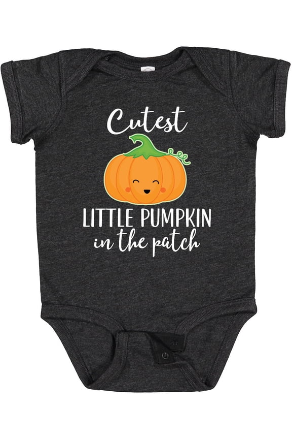 Halloween Cutest Little Pumpkin in the Patch Boys or Girls Baby Bodysuit
