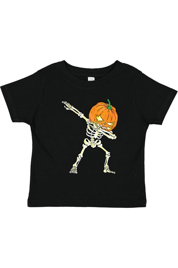 Halloween Dabbing Great Pumpkin Skeleton Boys or Girls Toddler T-Shirt