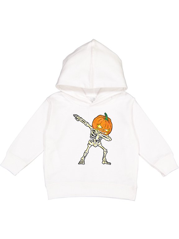Halloween Dabbing Great Pumpkin Skeleton Toddler Hoodie