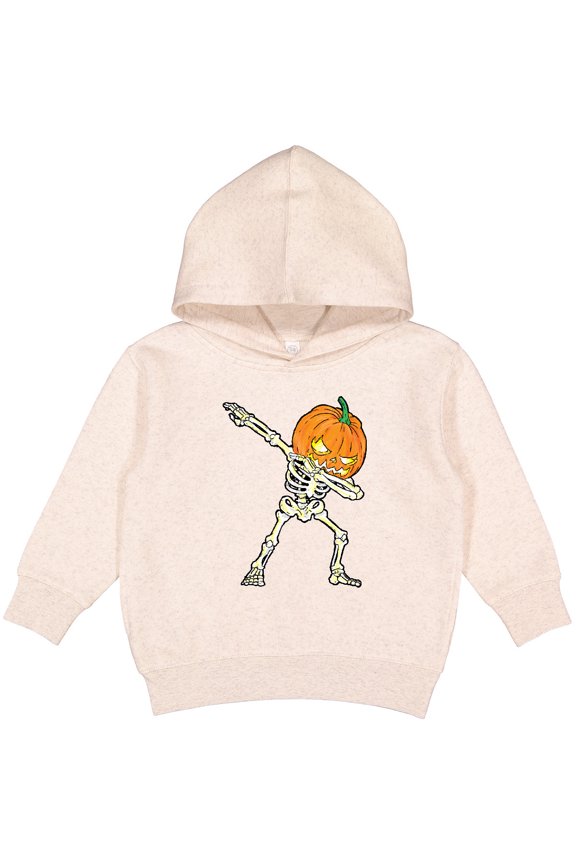 Halloween Dabbing Great Pumpkin Skeleton Toddler Hoodie