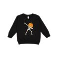 thumbnail image 1 of Inktastic Halloween Dabbing Great Pumpkin Skeleton Toddler Sweatshirt, 1 of 4