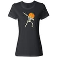 thumbnail image 1 of Inktastic Halloween Dabbing Great Pumpkin Skeleton Women's T-Shirt, 1 of 5