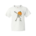thumbnail image 1 of Inktastic Halloween Dabbing Great Pumpkin Skeleton Youth T-Shirt, 1 of 5