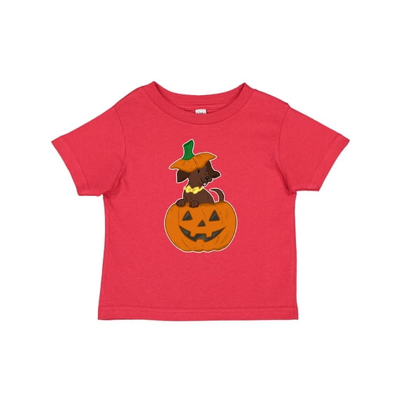Inktastic Halloween Dachshund in Pumpkin Boys or Girls Baby T-Shirt