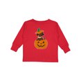 thumbnail image 1 of Inktastic Halloween Dachshund in Pumpkin Boys or Girls Long Sleeve Toddler T-Shirt, 1 of 5