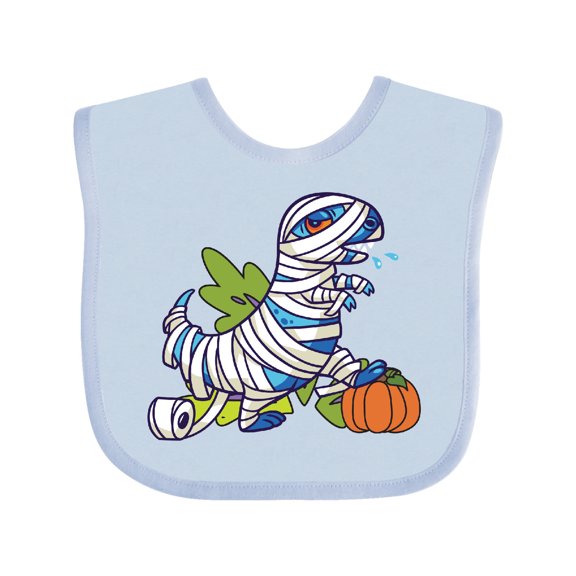 Inktastic Halloween Dinosaur Mummy Boys or Girls Baby Bib