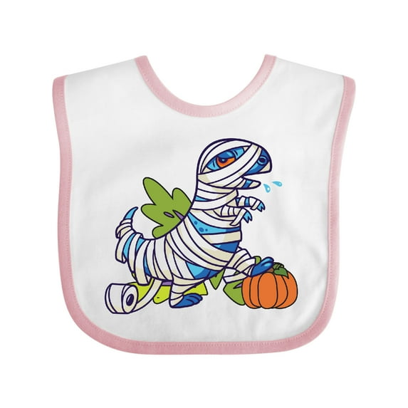 Inktastic Halloween Dinosaur Mummy Boys or Girls Baby Bib