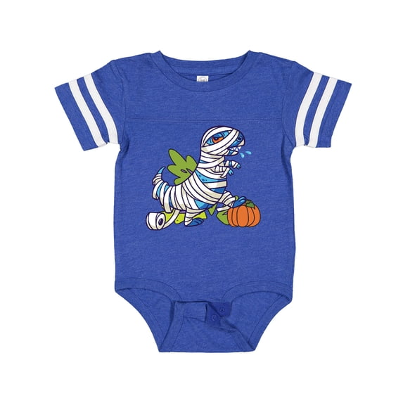 Inktastic Halloween Dinosaur Mummy Boys or Girls Baby Bodysuit