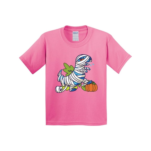 Inktastic Halloween Dinosaur Mummy Youth T-Shirt