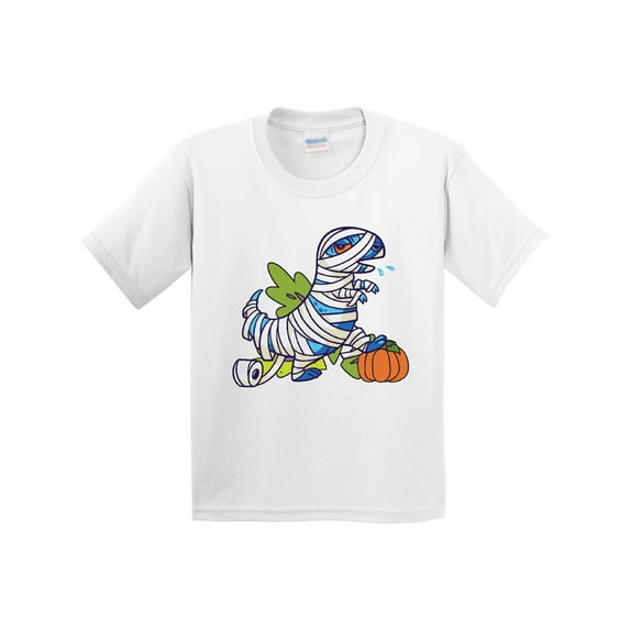 Inktastic Halloween Dinosaur Mummy Youth T-Shirt