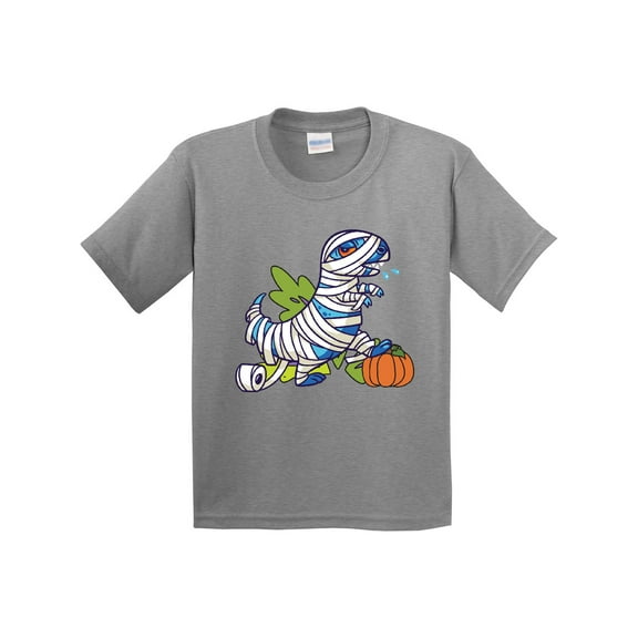 Inktastic Halloween Dinosaur Mummy Youth T-Shirt