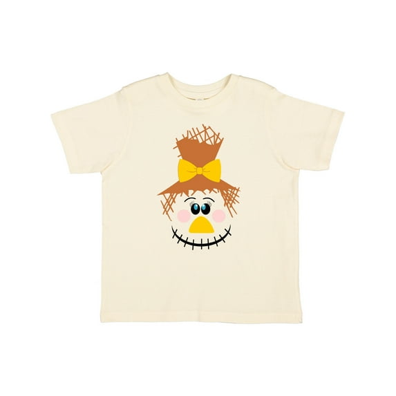 Inktastic Halloween Fall Cute Smiling Scarecrow Face Girls Toddler T-Shirt