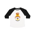 thumbnail image 1 of Inktastic Halloween Fall Cute Smiling Scarecrow Face Girls Toddler T-Shirt, 1 of 5