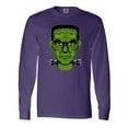 thumbnail image 1 of Inktastic Halloween Frankenstein Head Long Sleeve T-Shirt, 1 of 5
