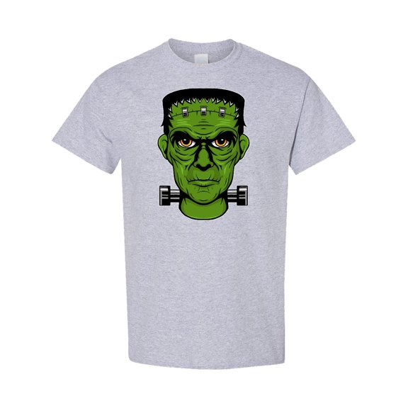 Inktastic Halloween Frankenstein Head T-Shirt