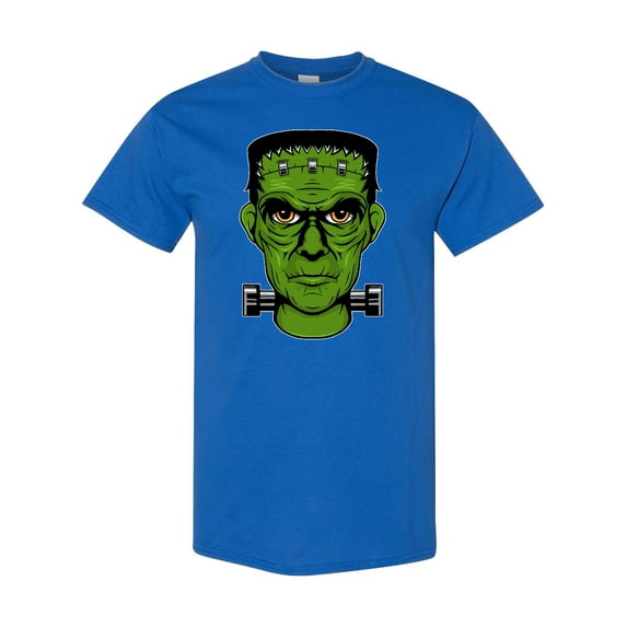 Inktastic Halloween Frankenstein Head T-Shirt