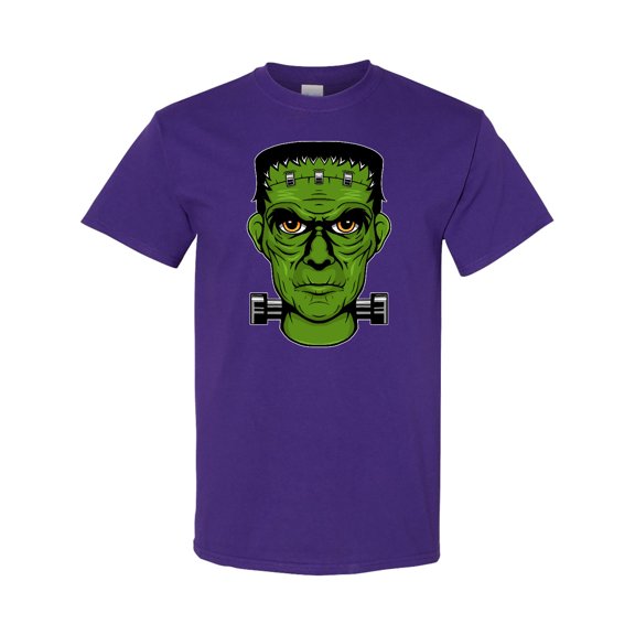 Inktastic Halloween Frankenstein Head T-Shirt