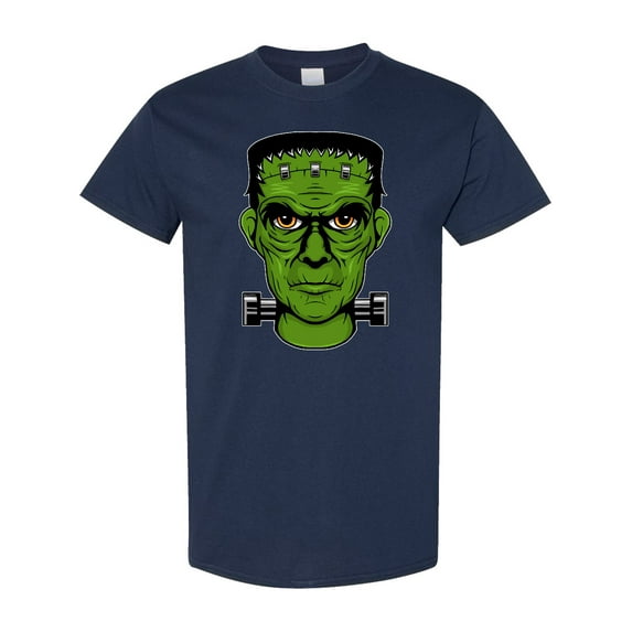 Inktastic Halloween Frankenstein Head T-Shirt