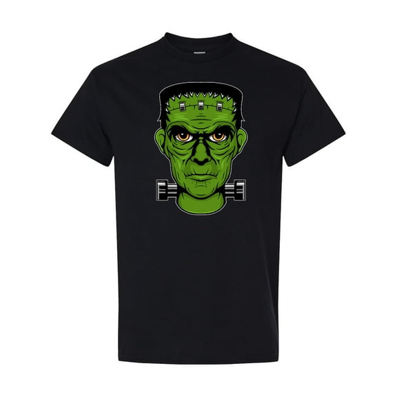 Inktastic Halloween Frankenstein Head T-Shirt